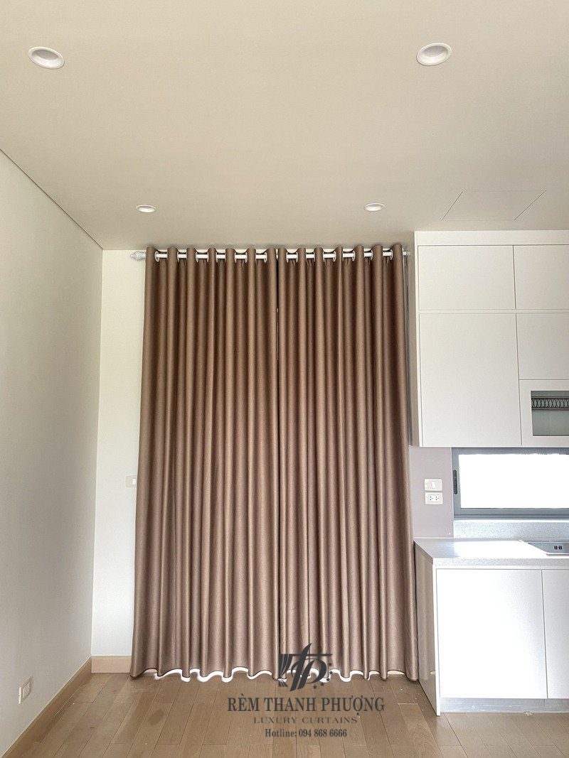lắp rèm vải 1 lớp và rèm cầu vồng tại The Manor Central Park