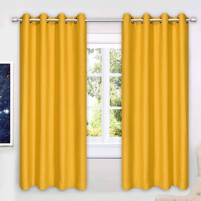 rèm cửa màu vàng đồng 3