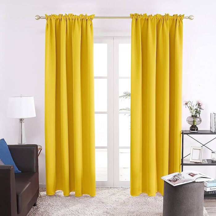rèm cửa màu vàng đồng 10