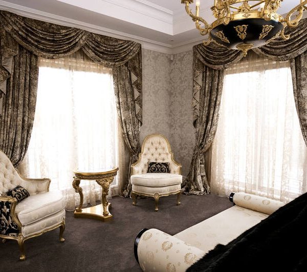 Black Silver Drapes 2935 3