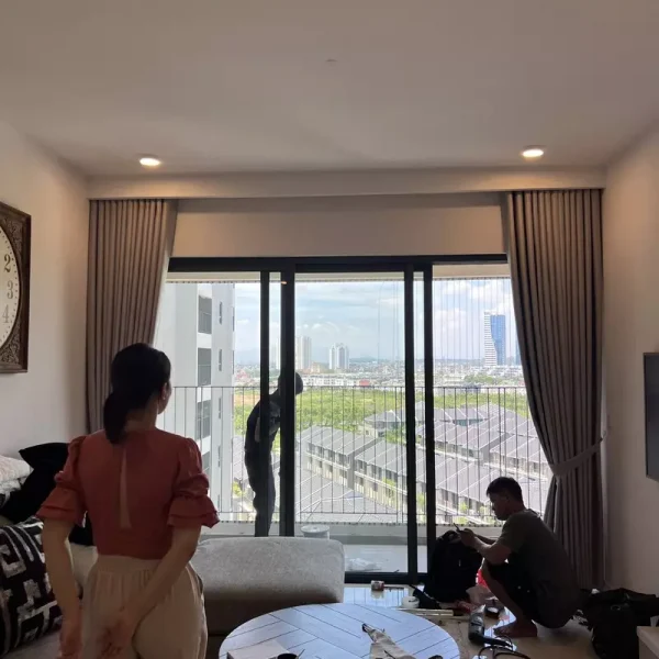 lap rem vai tai chung cu parkiara Ha Dong 1