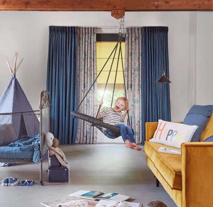 Chọn rèm cửa phòng bé trai sáng tạo và vui tươi 1 rèm cửa phòng bé trai