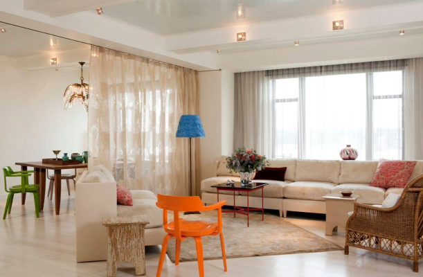 Các loại rèm ngăn phòng khách và bếp cho căn nhà của bạn 7 rem ngan phong khach va bep 3