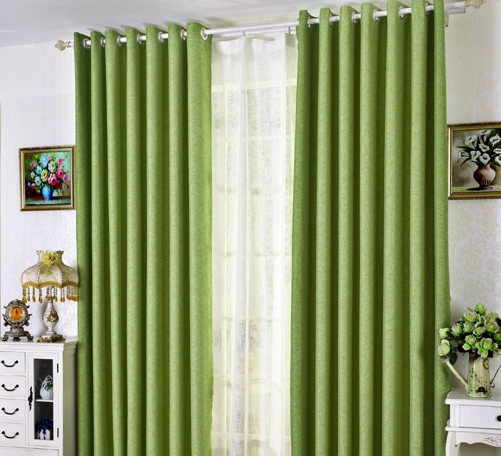 Hướng dẫn cách chọn rèm cửa cho tường màu trắng 9 Rèm cửa màu xanh