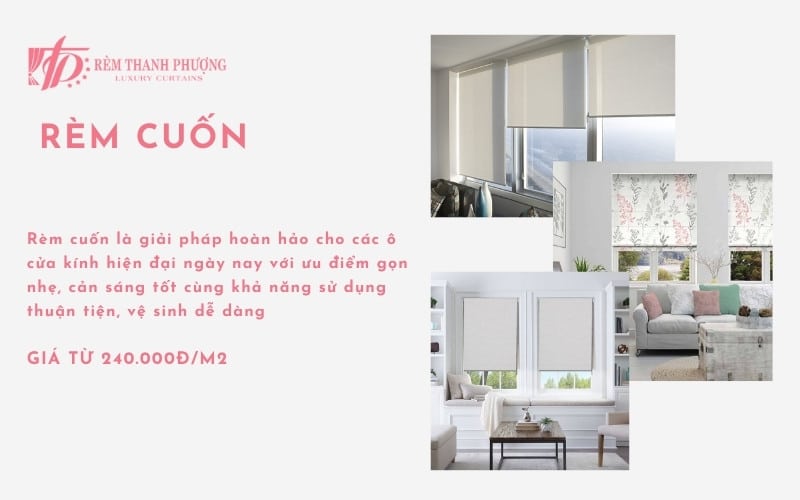 Rèm cuốn cửa sổ văn phòng