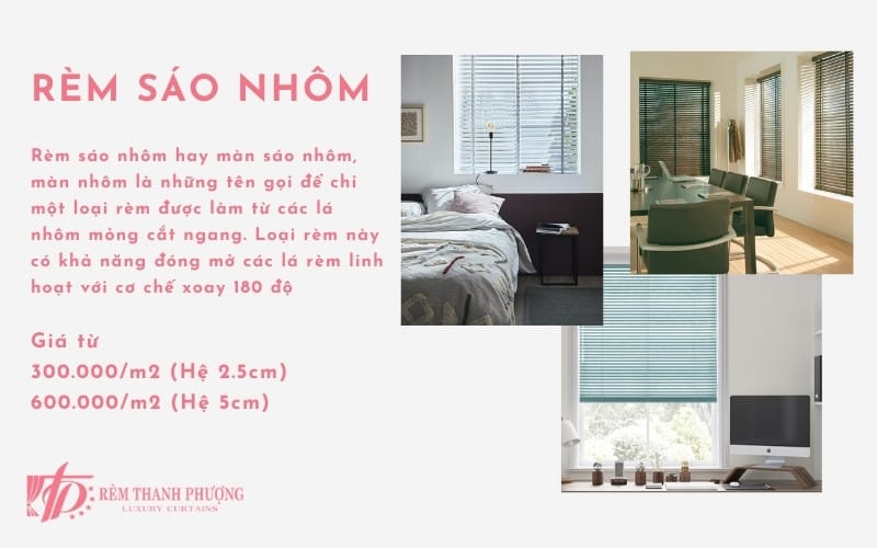 Giá rèm sáo nhôm cho văn phòng