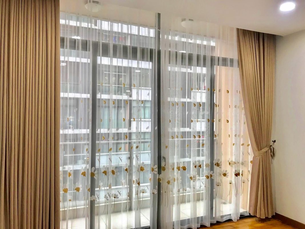 Rèm vải bố là gì? Ưu nhược điểm của rèm vải bố 5 rèm vải bố 2 lớp