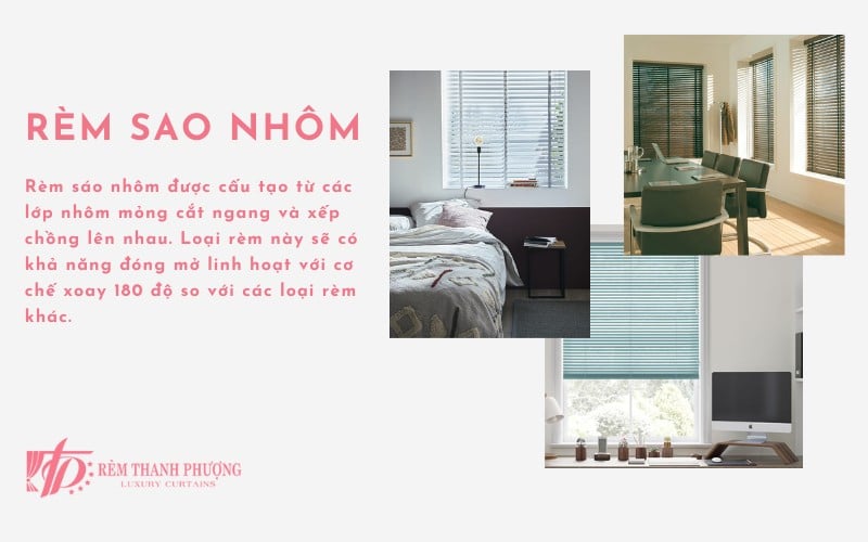 Top các mẫu rèm cửa sổ phòng ngủ đẹp nhất tại Thanh Phượng 4 Rèm sáo nhôm Thanh Phượng