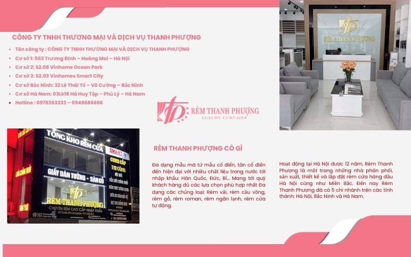 Rèm Thanh Phượng địa chỉ lắp rèm cửa sổ văn phòng uy tín tại Hà Nội