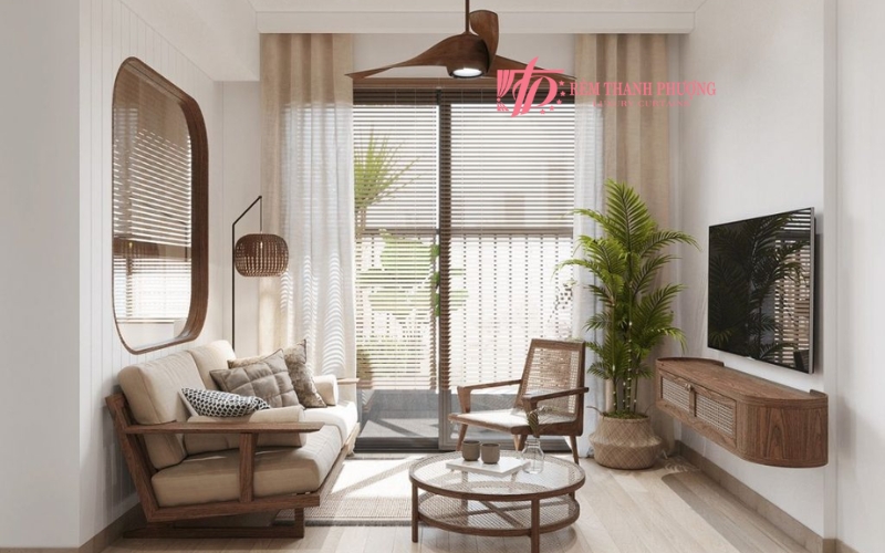 Rèm cửa phong cách Indochine và các mẫu rèm đẹp 3 Gam màu trung tính