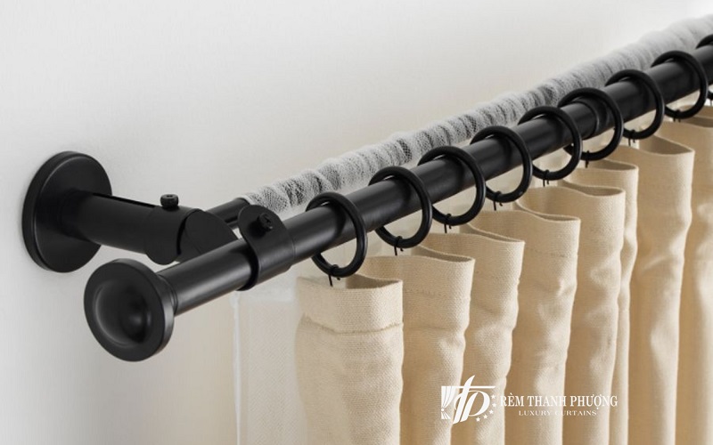 Thanh treo rèm bằng móc, giá đỡ 