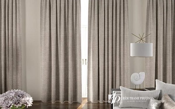 Rèm cửa vải linen là gì, ưu điểm và báo giá 2026 9 Rèm vải linen kiểu treo trần