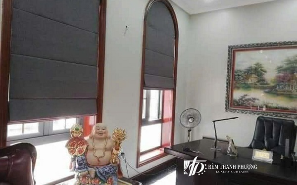 mẫu rèm cửa sổ vòm đẹp - Rèm tổ ong