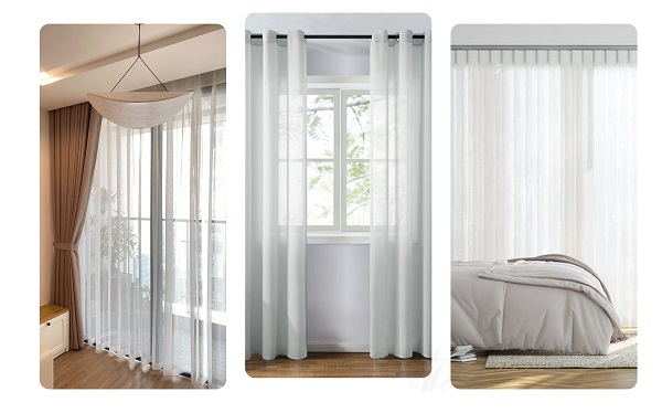 Gợi ý màu rèm cho tường màu xám - Mẫu 2