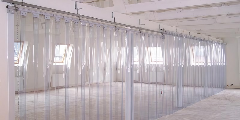 Rèm nhựa trong suốt tạo tầm nhìn thông thoáng