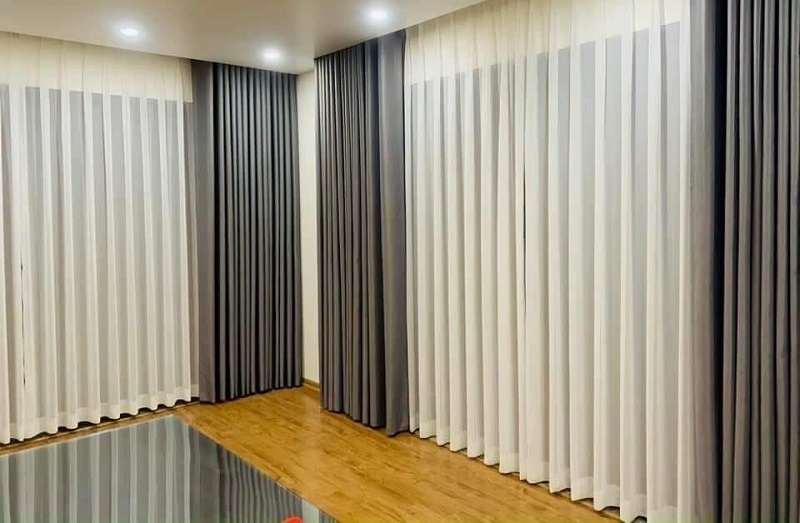 Dịch Vụ Lắp Rèm Cửa tại Ba Vì - Chuyên Nghiệp, Giá Tốt Nhất 2 Rèm vải hai lớp lắp đặt tại Ba Vì