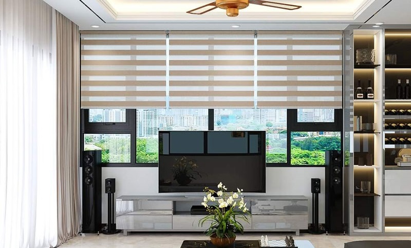Rèm cầu vồng hiện đại lắp tại Thanh Oai