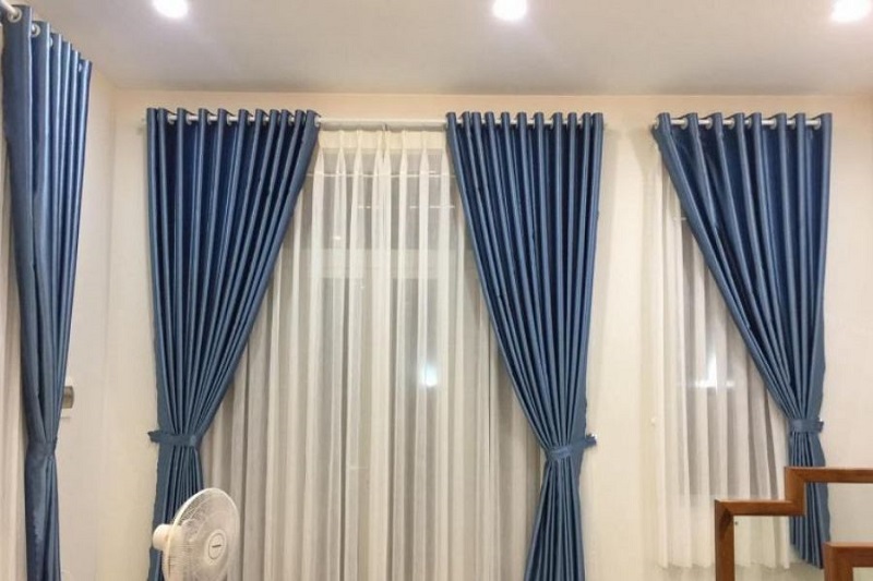 Rèm vải hai lớp lắp đặt tại Dịch Vọng