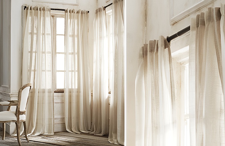 Địa Chỉ Mua Rèm Vải Tại Hà Nội - Chất Lượng Uy Tín, Giá Tốt Nhất 4 Rèm vải lanh mộc mạc, thoáng khí tại Hà Nội