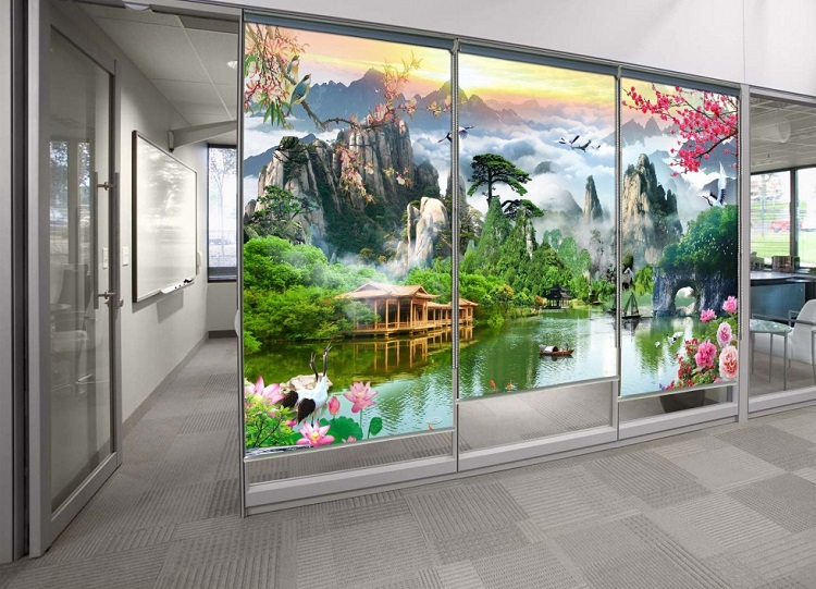 Địa Chỉ Mua Rèm Cuốn Tại Hà Nội Uy Tín, Giá Tốt Nhất 2025 6 Rèm cuốn in tranh phong cảnh đẹp mắt tại Hà Nội