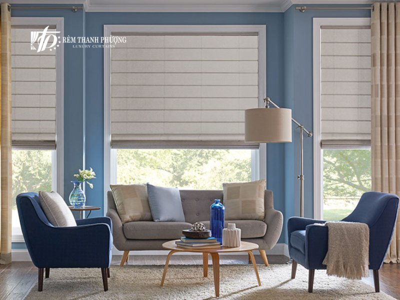 Dịch Vụ Lắp Rèm Cửa Ninh Bình Uy Tín, Trọn Gói, Giá Rẻ Nhất 7 Mẫu rèm roman phong cách Châu Âu cho phòng khách cổ điển tại Ninh Bình