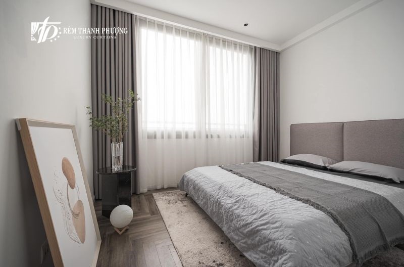 Lắp Rèm Cửa Tại Mỹ Đình - Đa Dạng Mẫu Mã, Giá Rẻ, Chuyên Nghiệp Nhất 5 Mẫu rèm vải hai lớp tối giản cho phòng ngủ tại Mỹ Đình