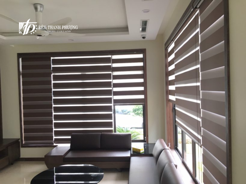 Mẫu rèm cầu vồng hiệu đại được lắp đặt tại Khương Mai