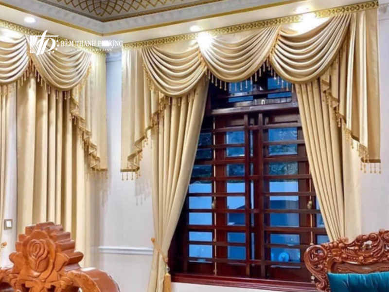 Giá rèm vải phụ thuộc vào phụ kiện đi kèm