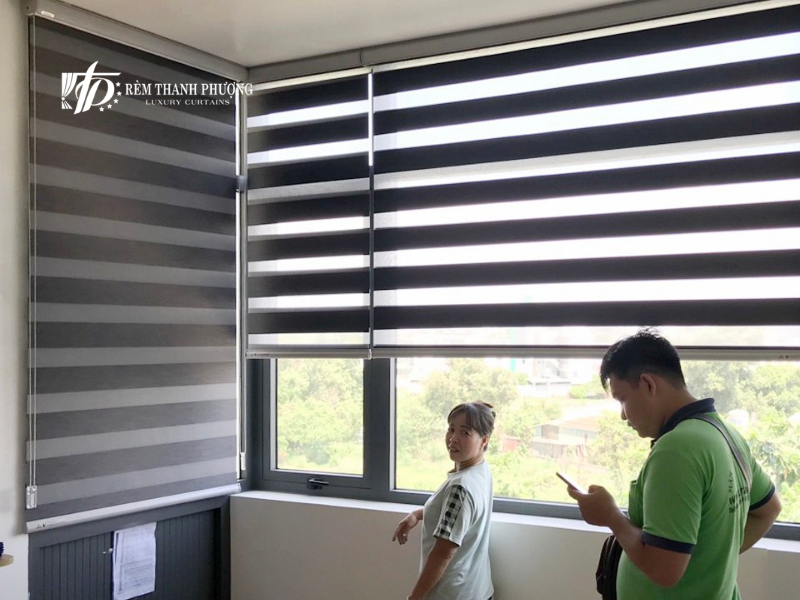 Mẫu rèm cầu vồng sử dụng vải kháng khuẩn