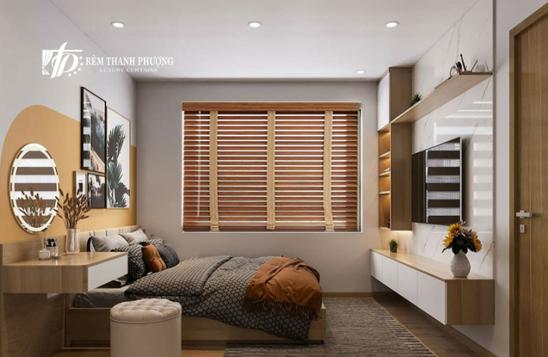 Mẫu rèm gỗ tự nhiên với vẻ đẹp mộc mạc