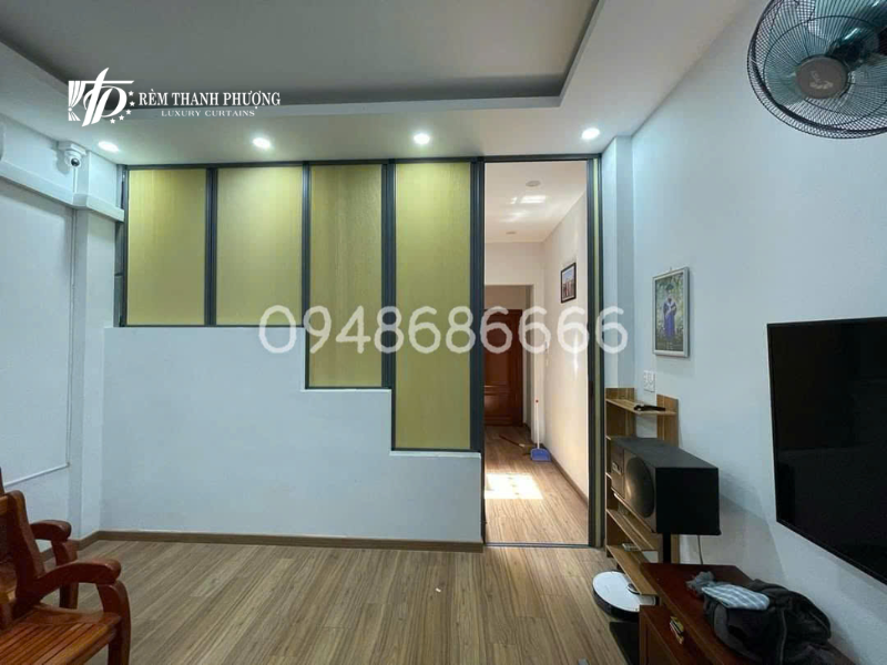 Mẫu vách ngăn rèm tổ ong linh hoạt lắp đặt tại Hà Nội