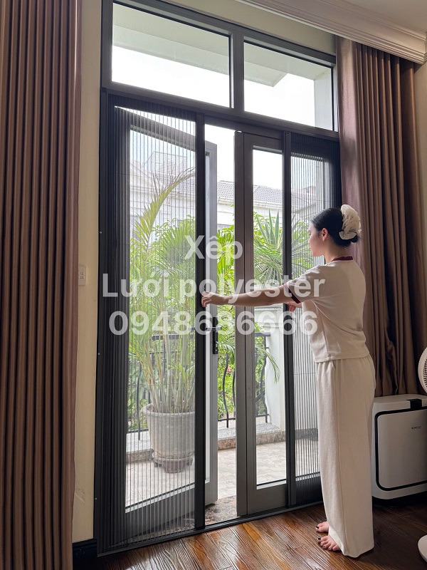 Đơn vị lắp đặt cửa lưới chống muỗi tại Hà Nội uy tín 6 cửa lưới chống muỗi loại xếp lưới polyester tại Hà Nội